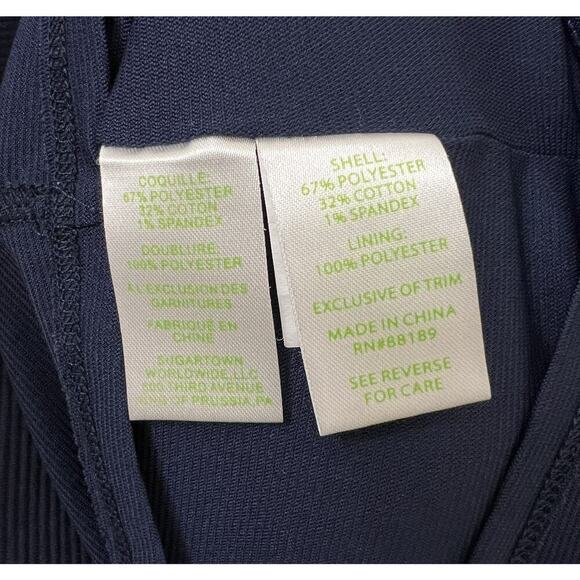 Lilly Pulitzer Callista Shift Dress Navy Gold Lace XS Sleeveless Sold Out - Picture 8 of 8